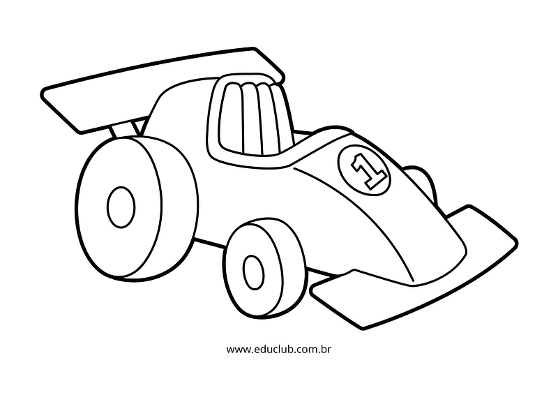 desenhos de carros para crianças pequenas