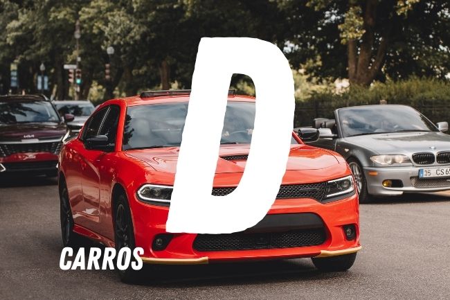 carros antigos com a letra d