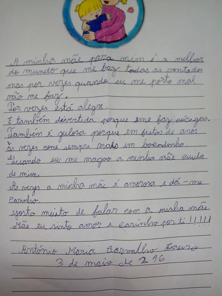 carta para mãe com tema de gratidão específica