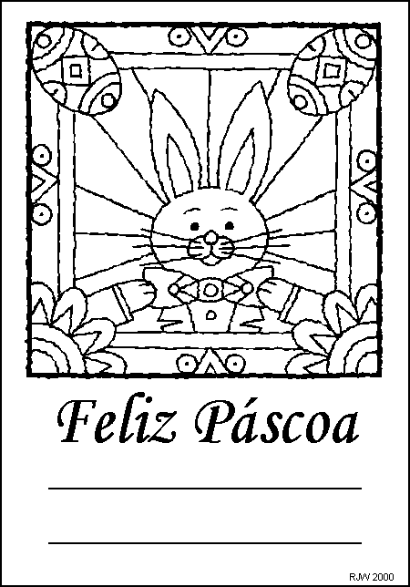 moldes de páscoa para colorir