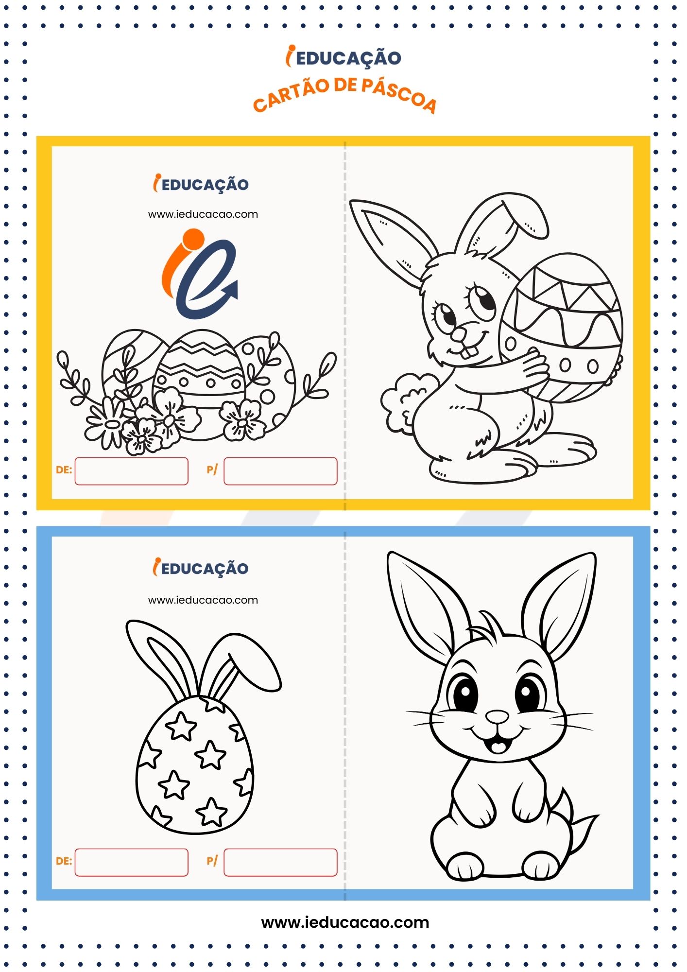 coelhinho da páscoa para pintar