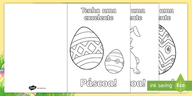 moldes de páscoa para colorir