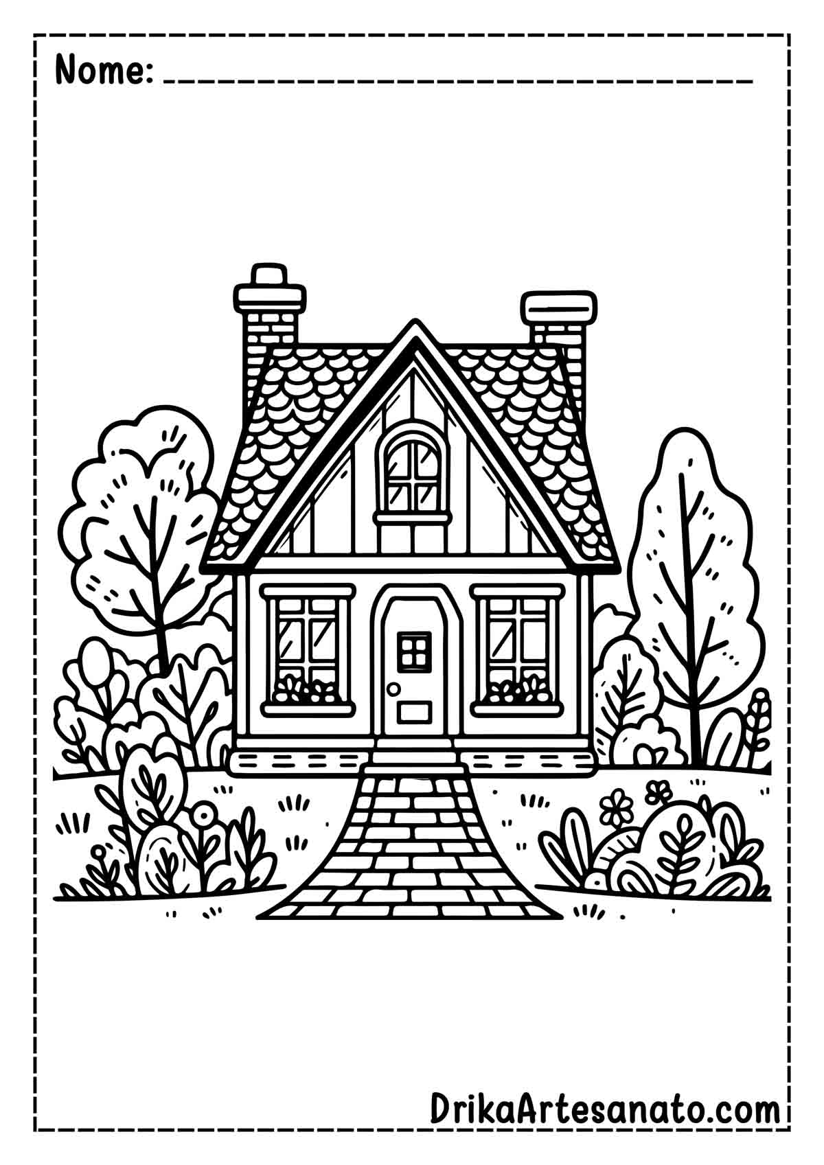 casa moderna para pintar