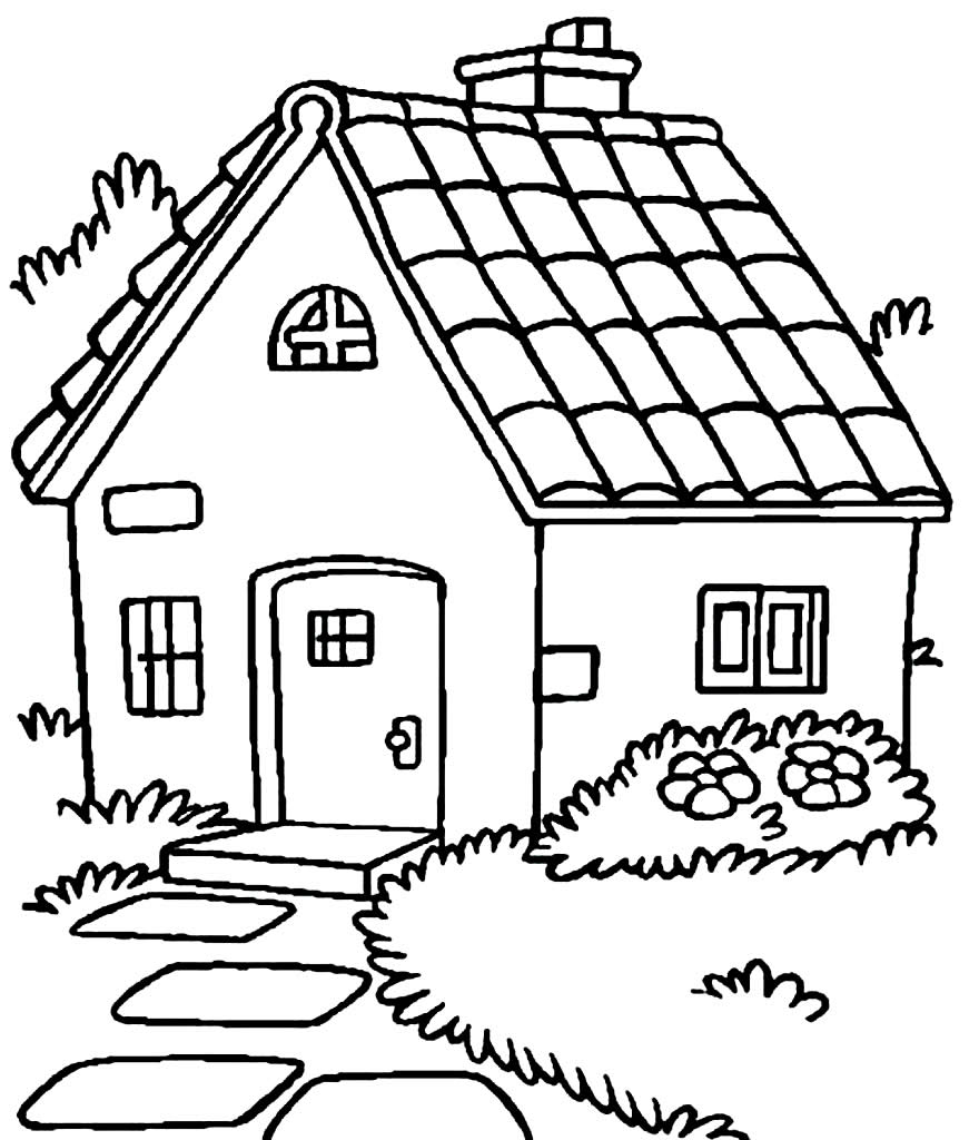 casas para colorir online