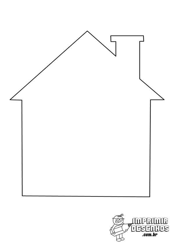 casas para colorir passo a passo