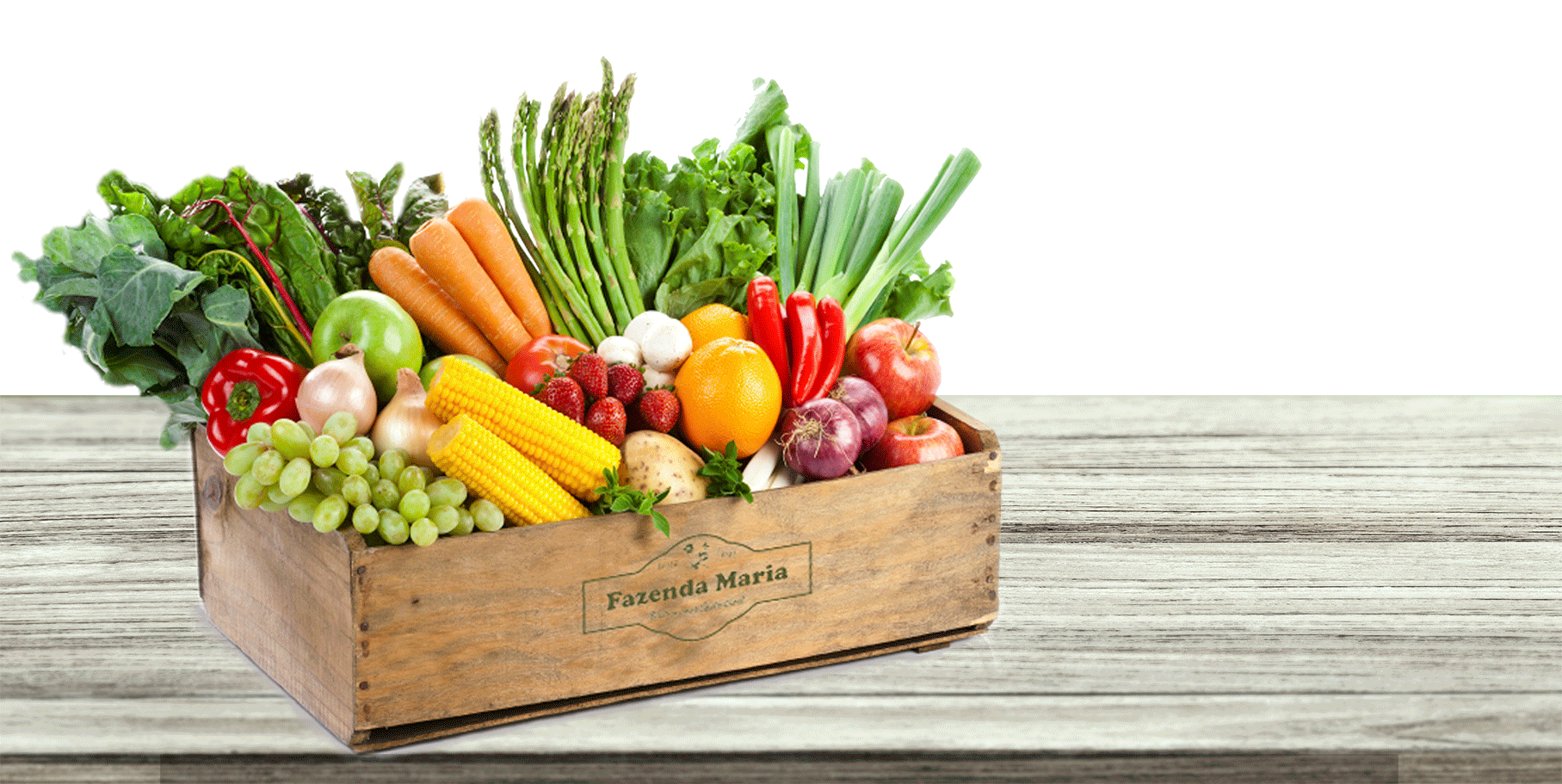 cesta de produtos orgânicos