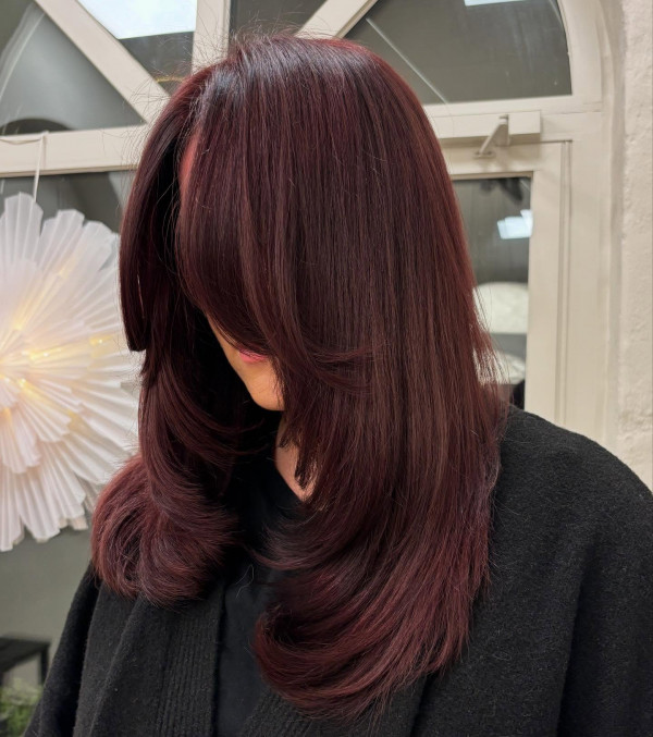 Cabelo Vermelho Vinho