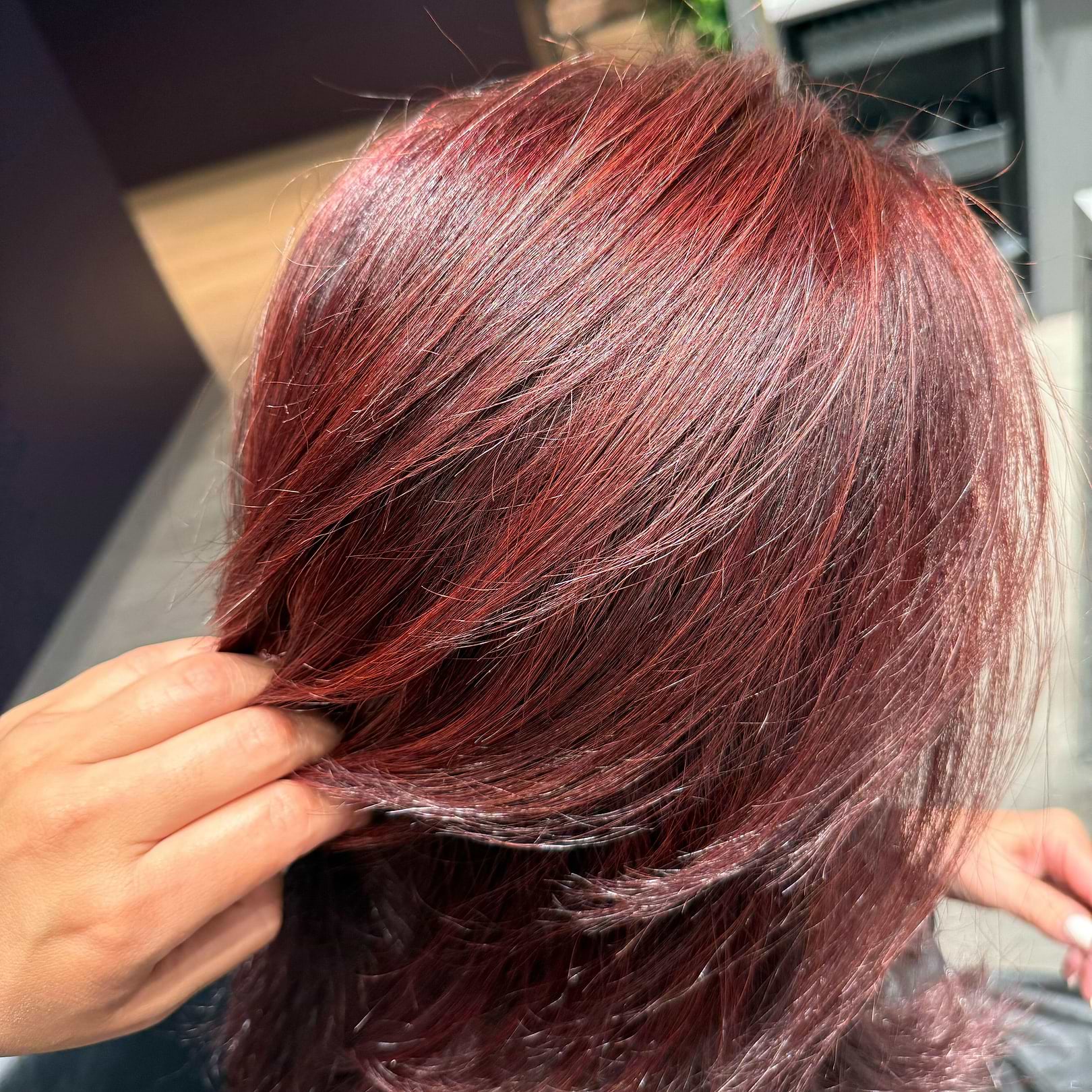 Cabelo Vermelho Vinho