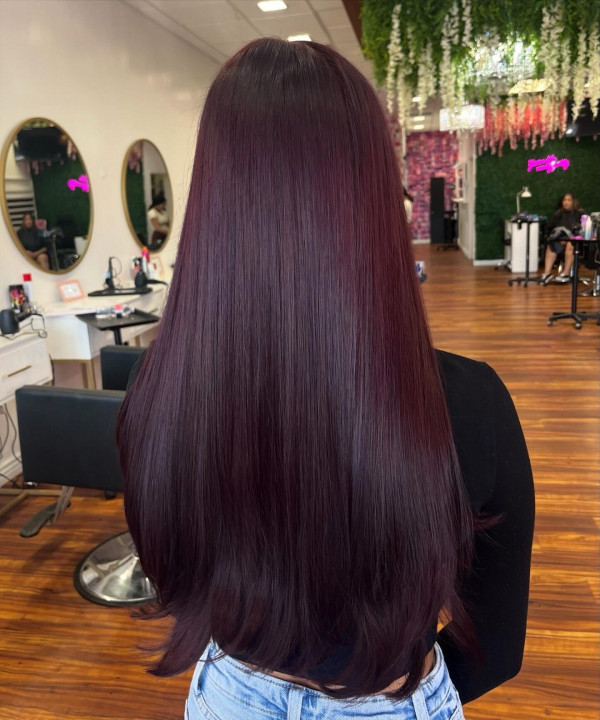 Cabelo Vermelho Vinho