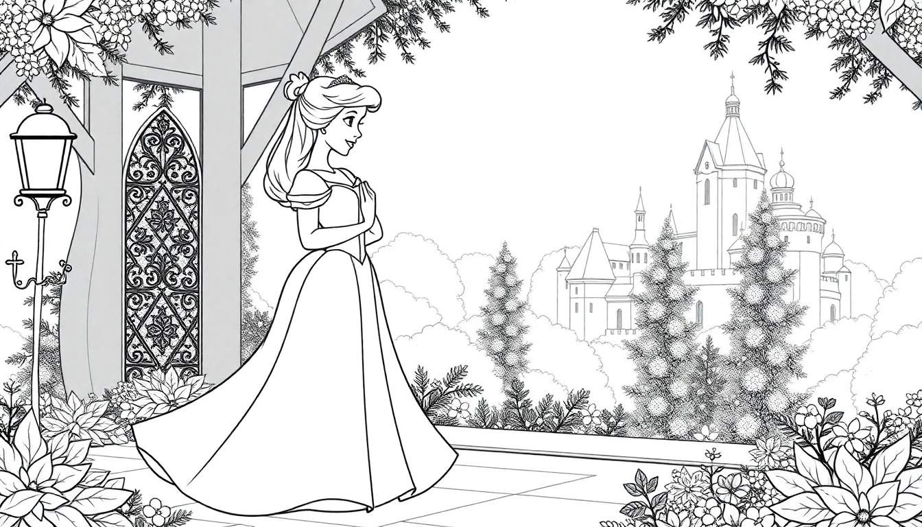 como colorir o sapatinho de cristal da cinderela