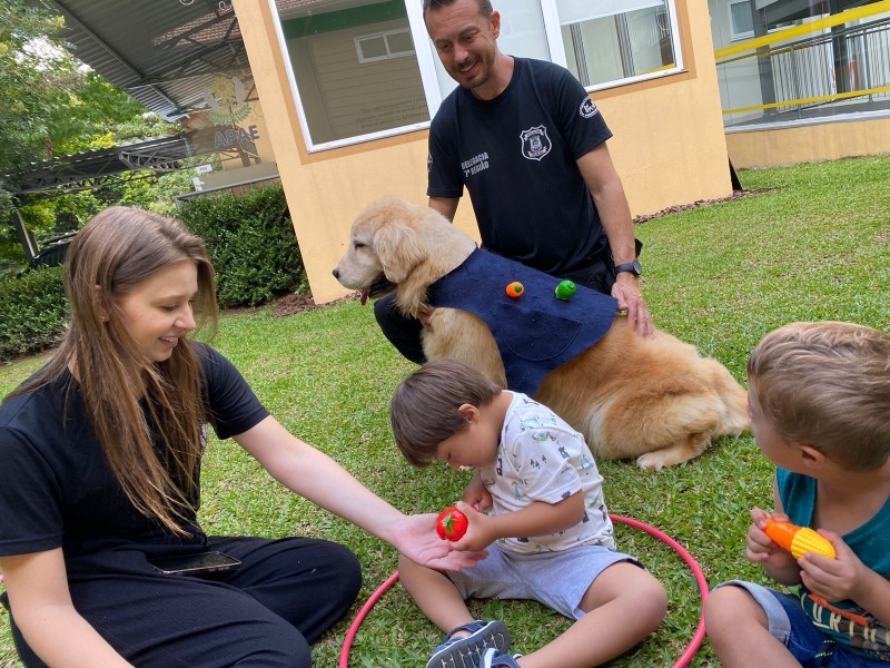 tratamento auxiliado por cães