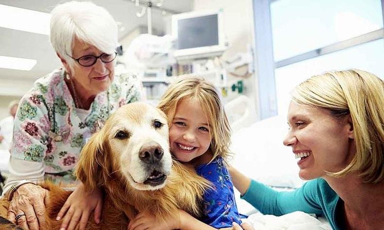 terapia com cachorros benefícios