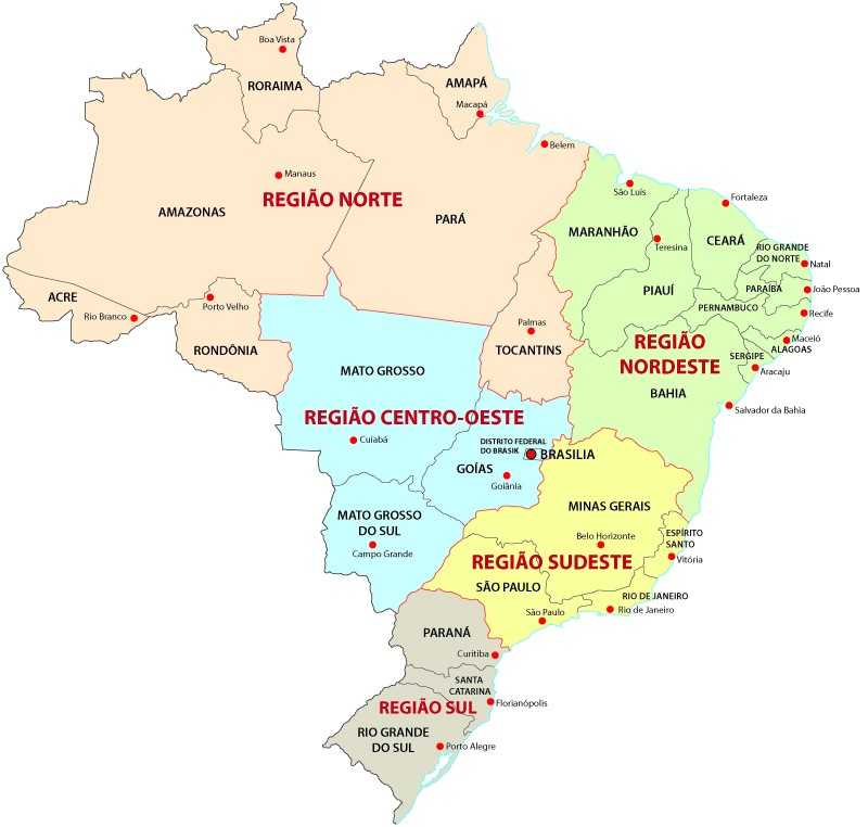 estados do Brasil que começam com P