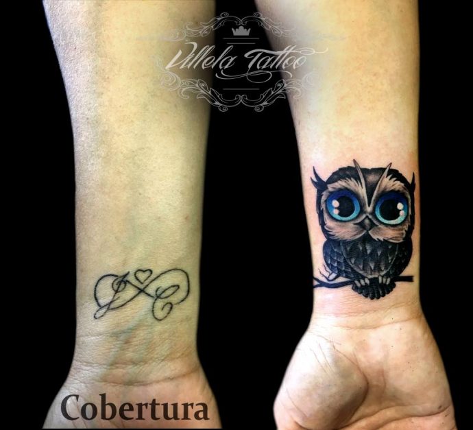 ideias de tatuagem para cobrir outra no pulso feminina