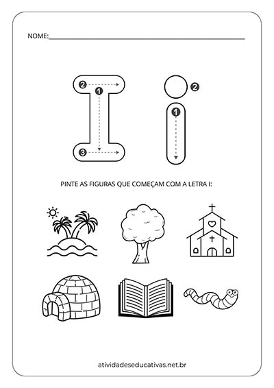lugares com a letra i
