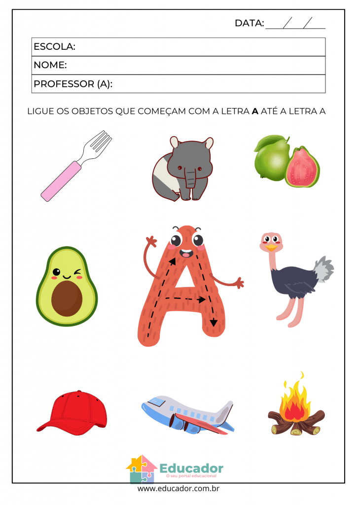 coisas de grife com a letra a