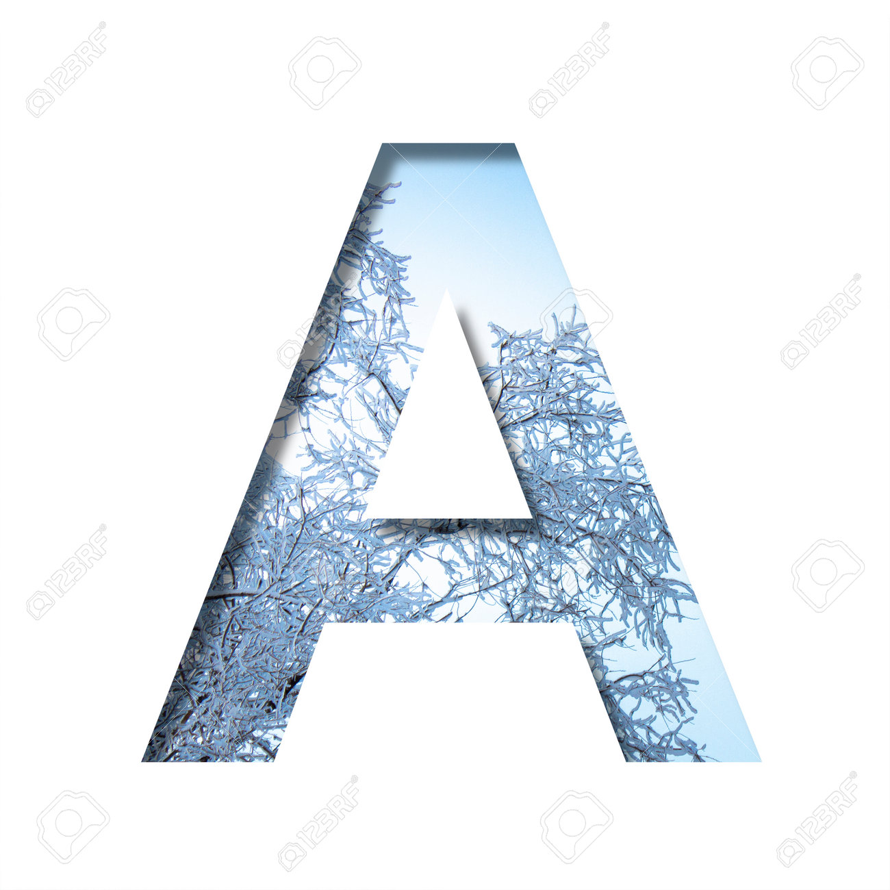 acessórios de inverno com a letra a