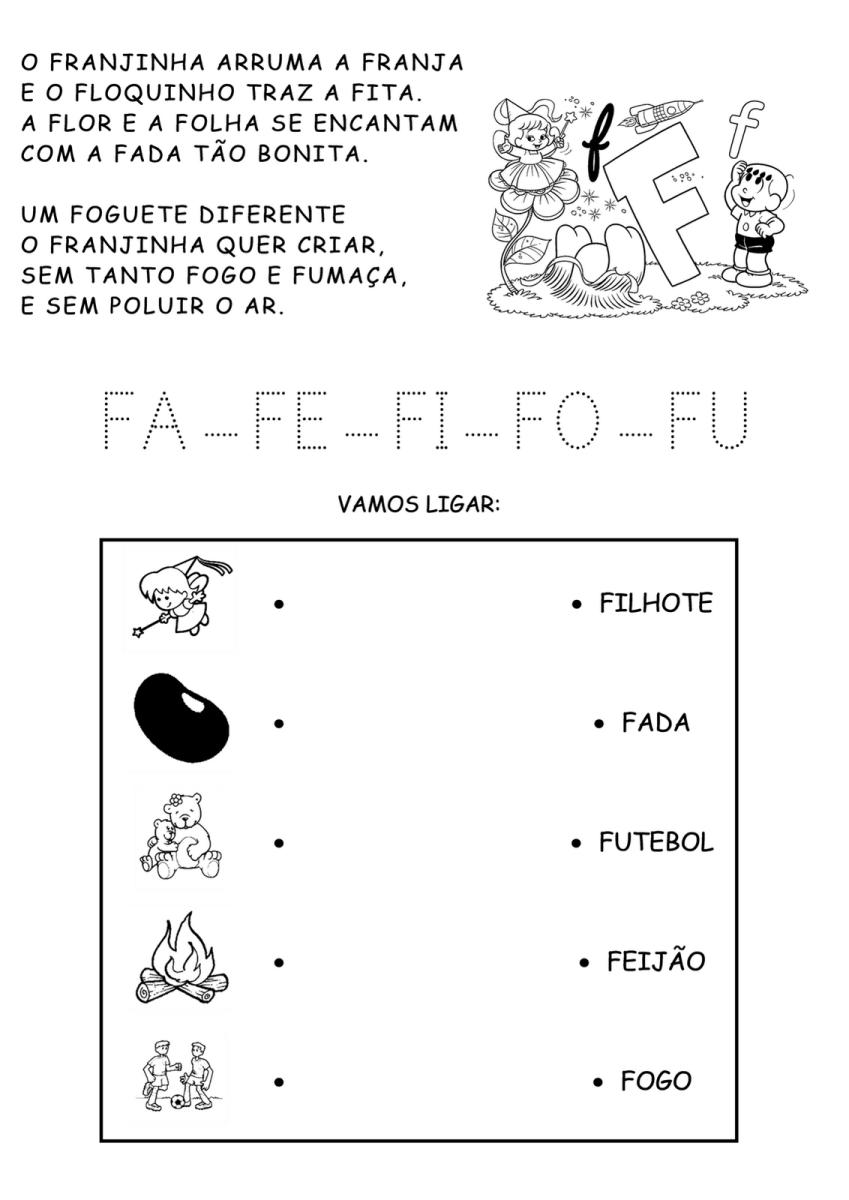 roupas de inverno com a letra f