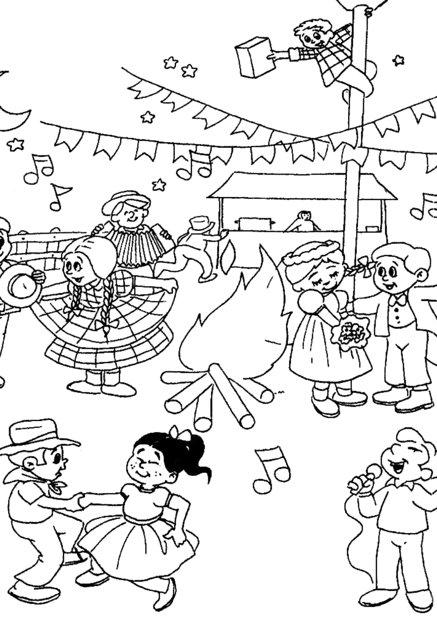 desenhos de bandeirinhas para colorir