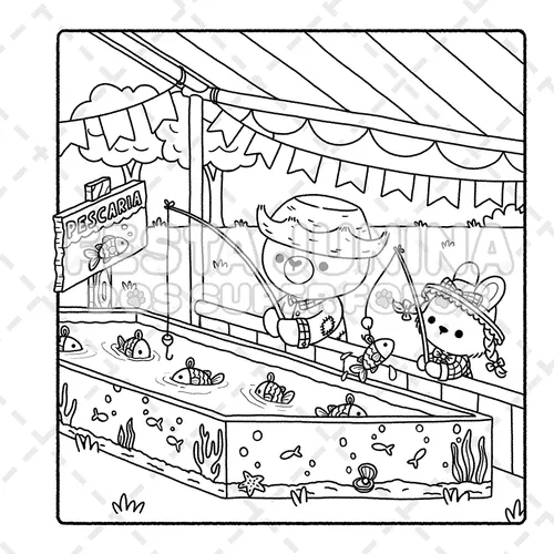 desenhos de roupas caipiras para colorir