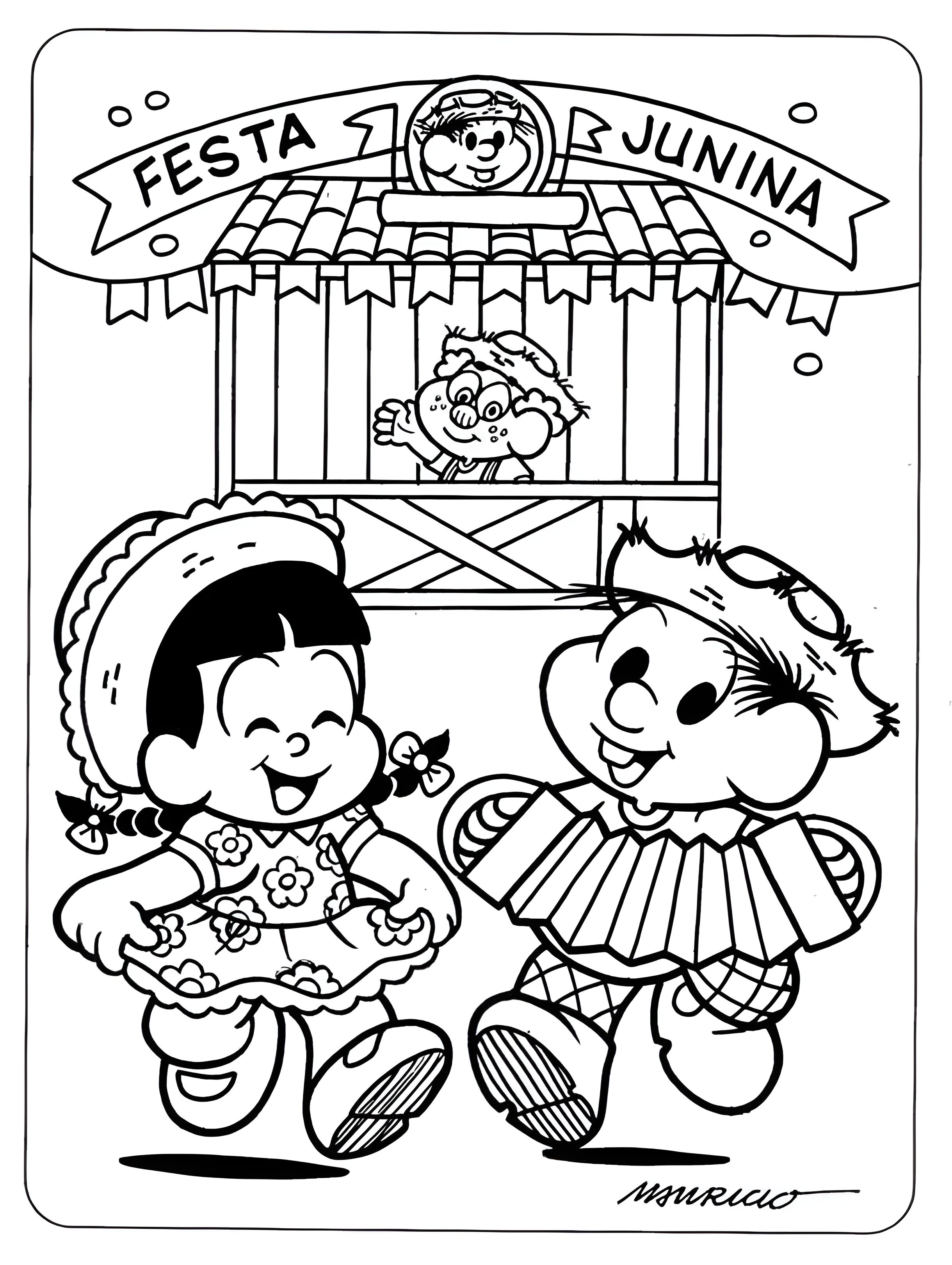 desenhos de comidas juninas para colorir