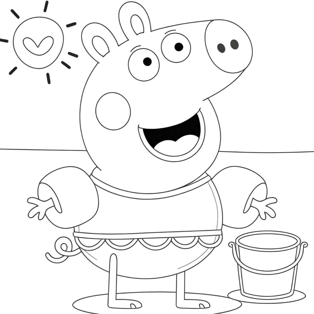 peppa pig para colorir