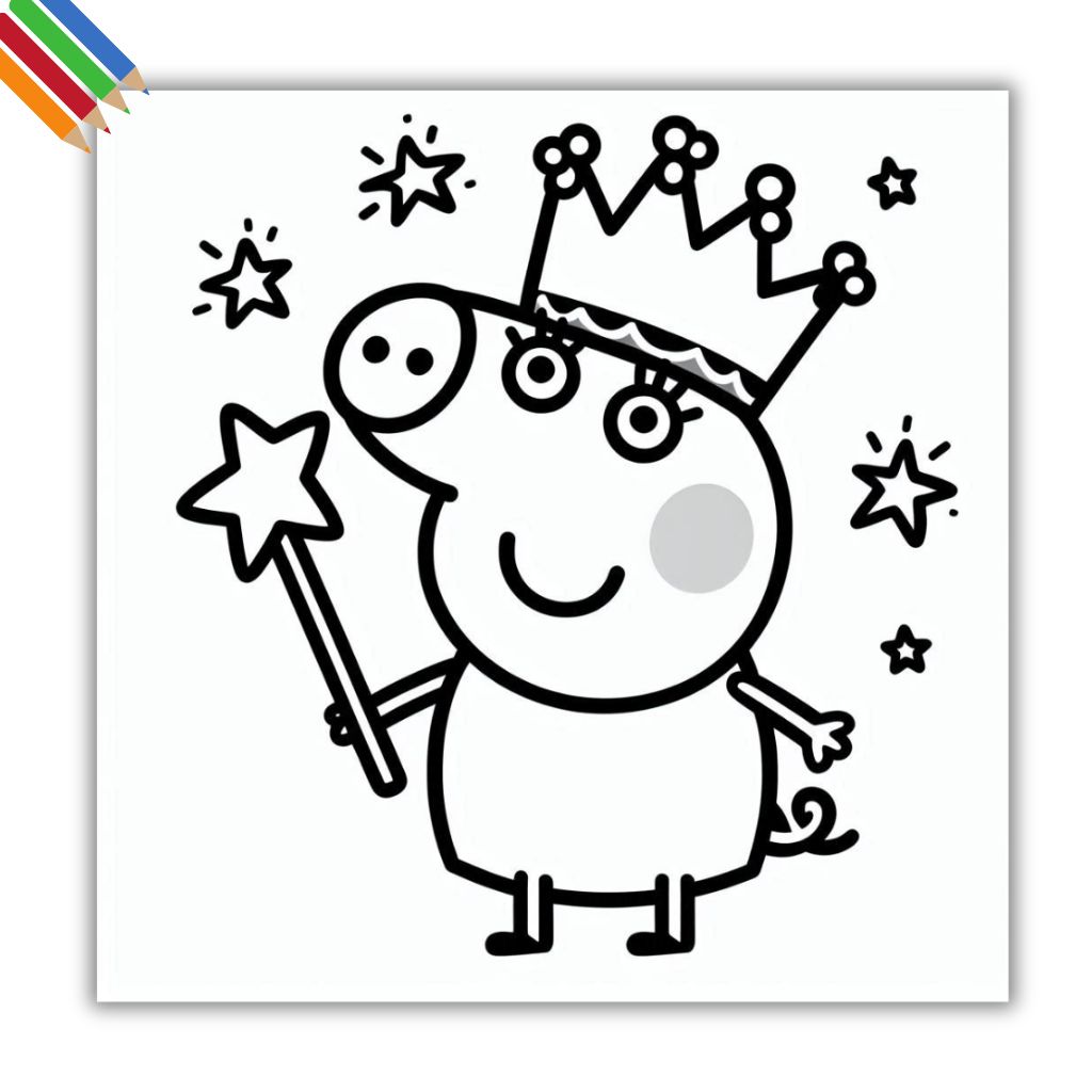 desenhos do george pig para colorir