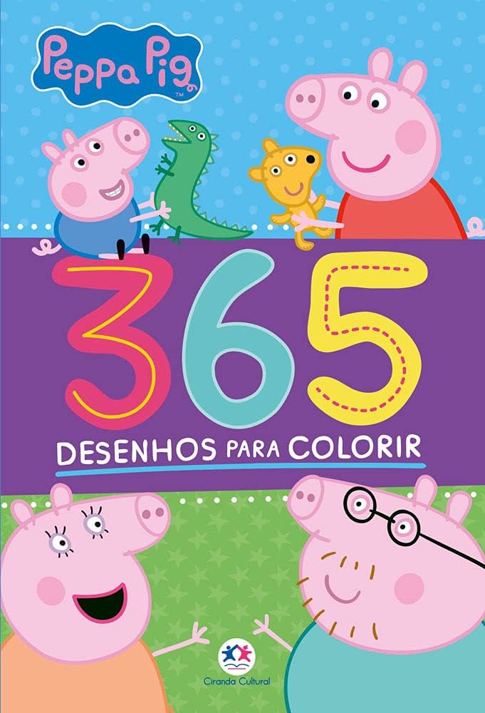 colorir peppa pig e familia