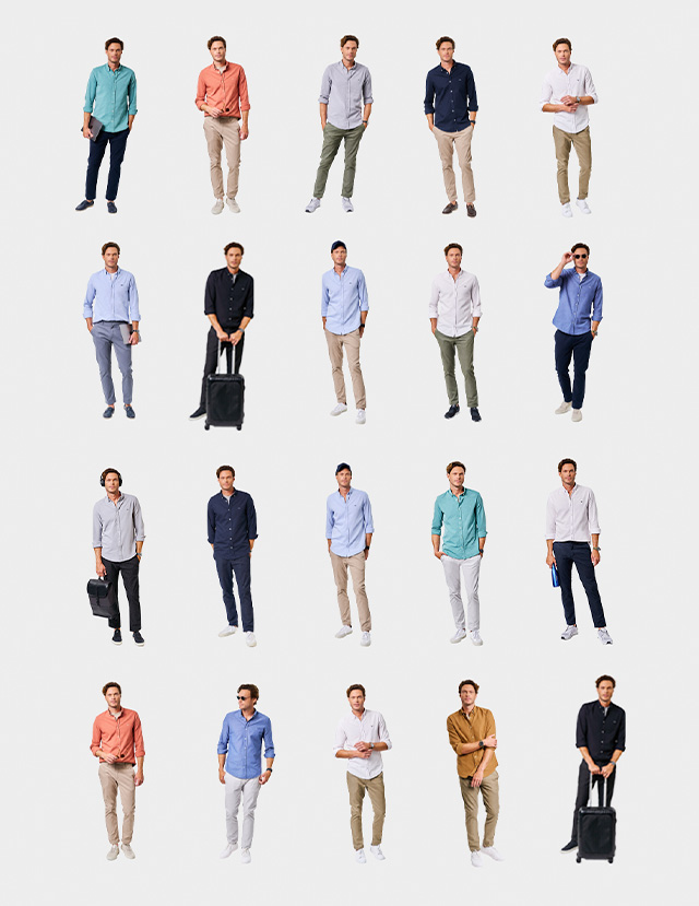 combinação de cores masculina
