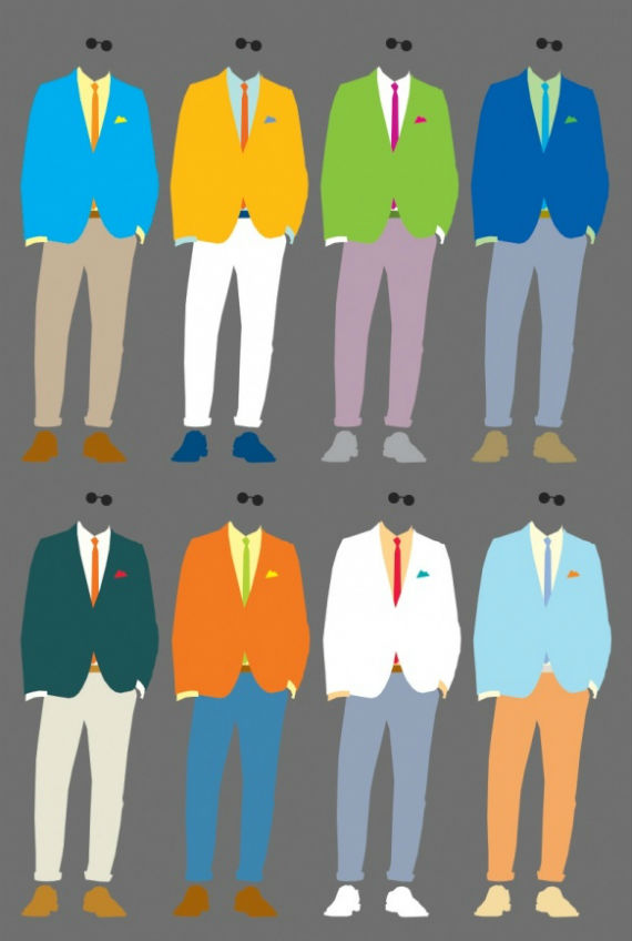 combinação de cores masculina
