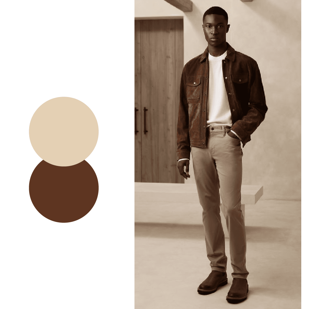 combinação de cores social masculina