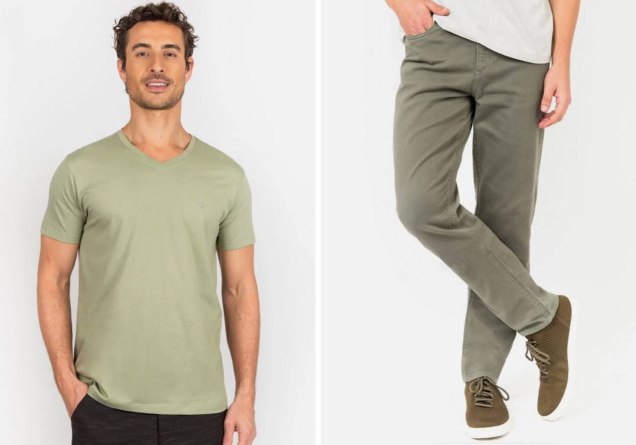 combinação de cores social masculina