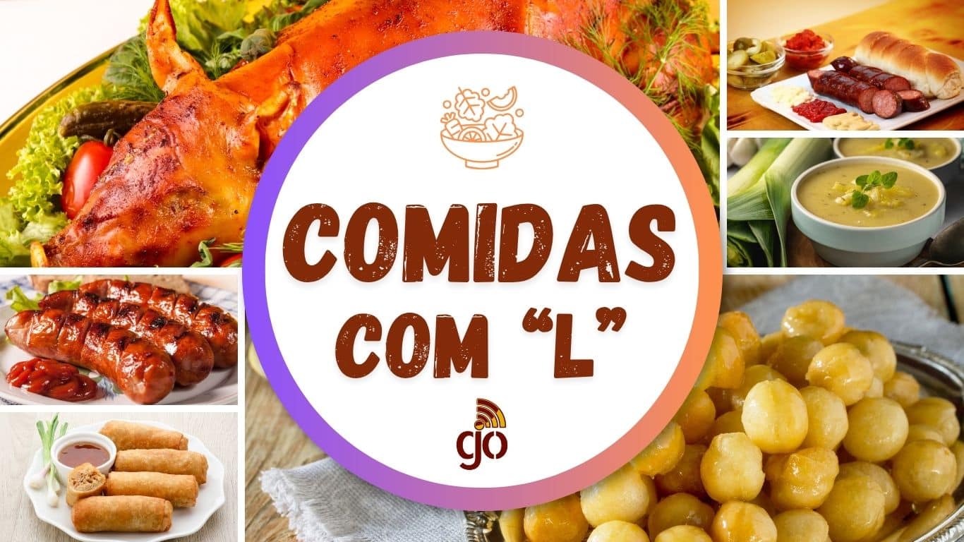 cardápio temático letra L