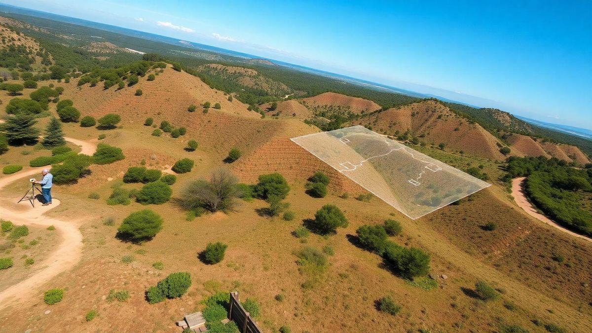 planejamento de obras em declive e aclive