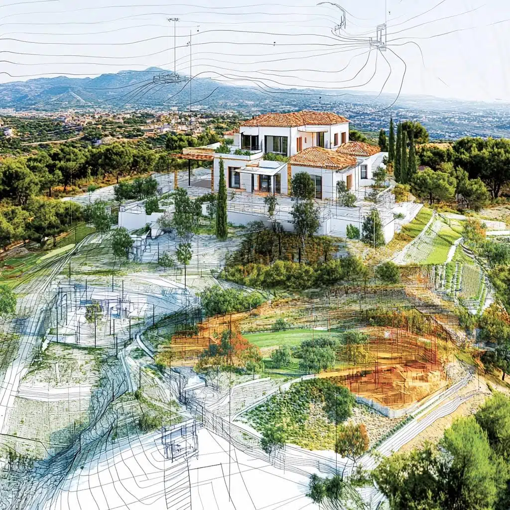 desafios de construir em terrenos inclinados