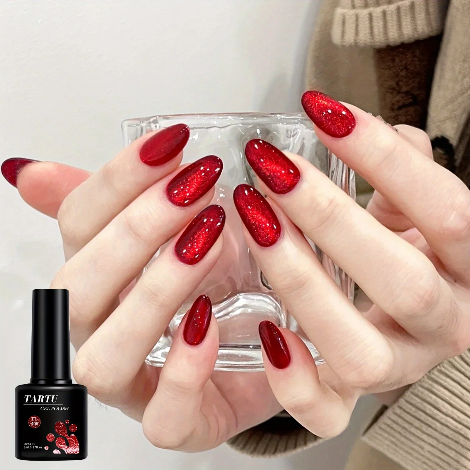 melhores ideias unhas gel vermelho rubi