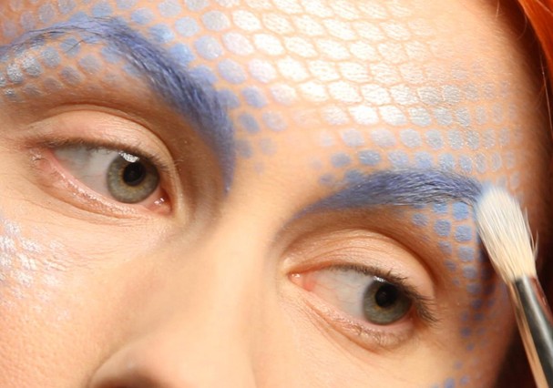 ideias de maquiagem sereia com meia arrastao