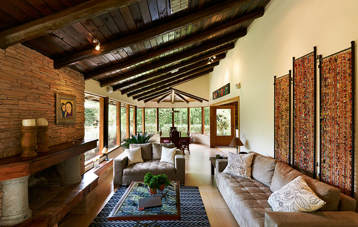 materiais naturais em design de interiores