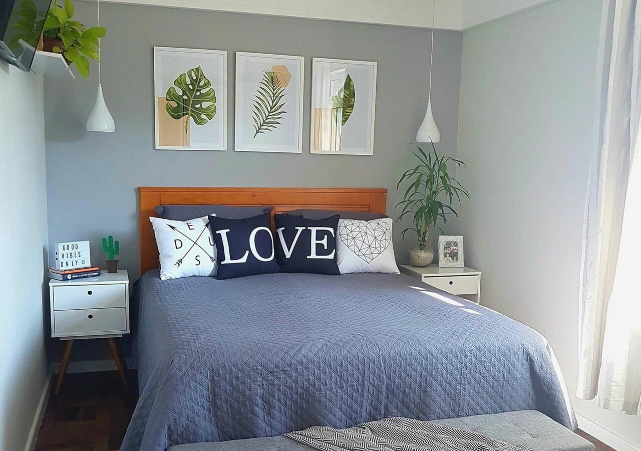 ideias decoração quarto casal moderno