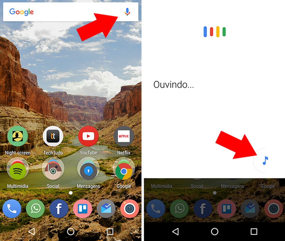 como descobrir a música que está tocando
