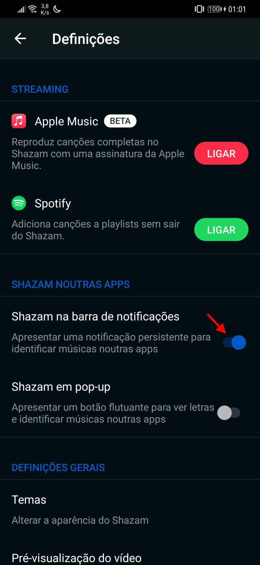como descobrir a música que está tocando