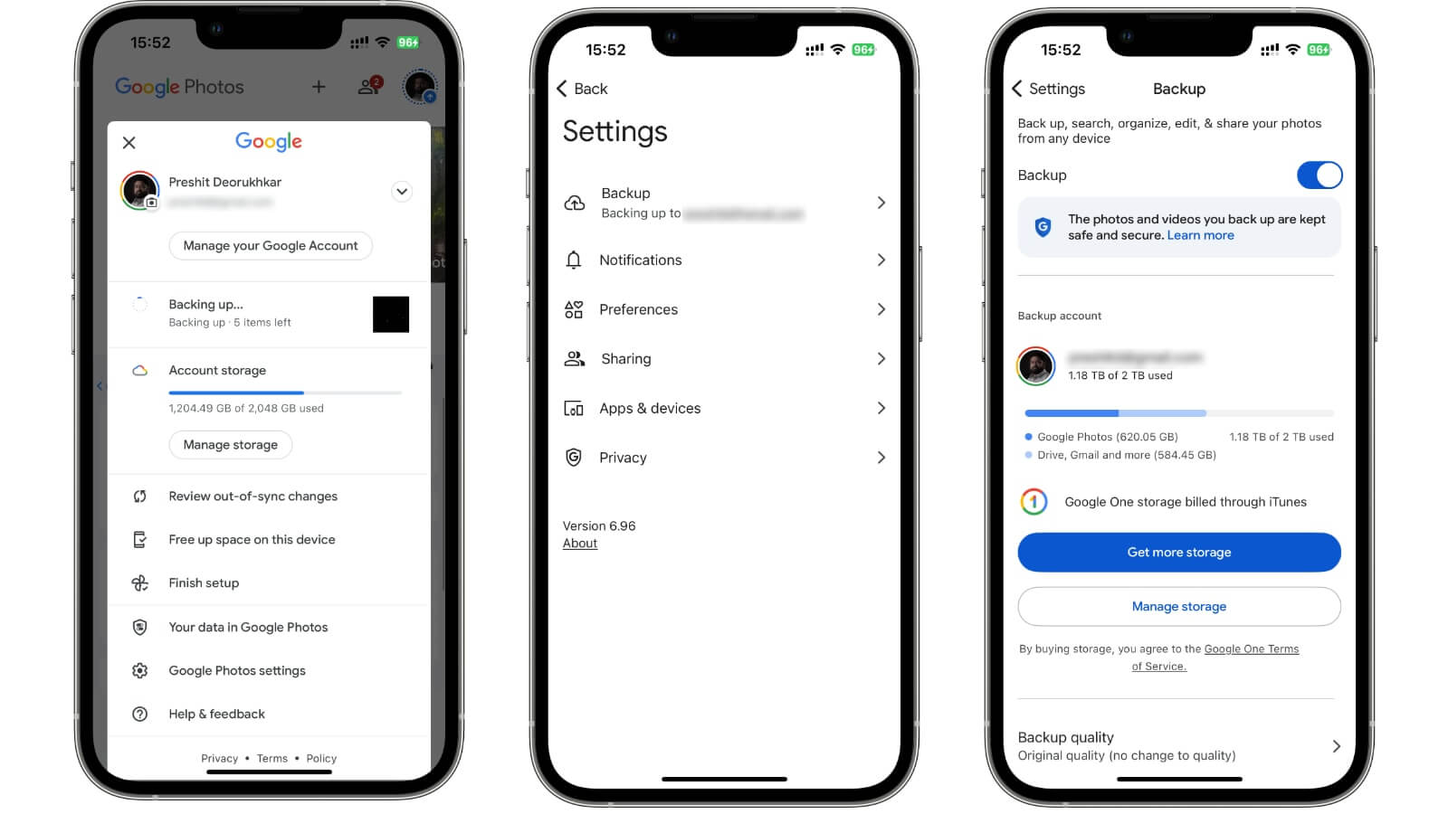 backup automático fotos iphone