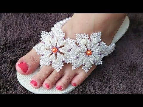 Técnicas de Crochê e Macramê para Decorar Chinelos