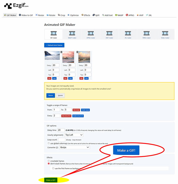 criar gif a partir de video