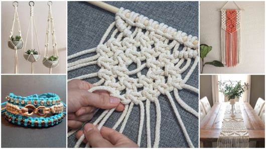 tipos de nós de macrame