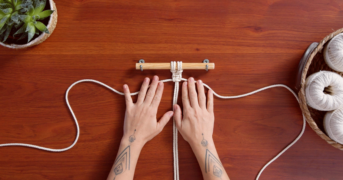 macrame passo a passo