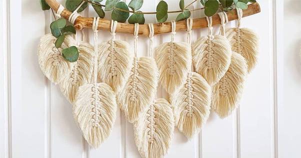 macrame com fio de algodão