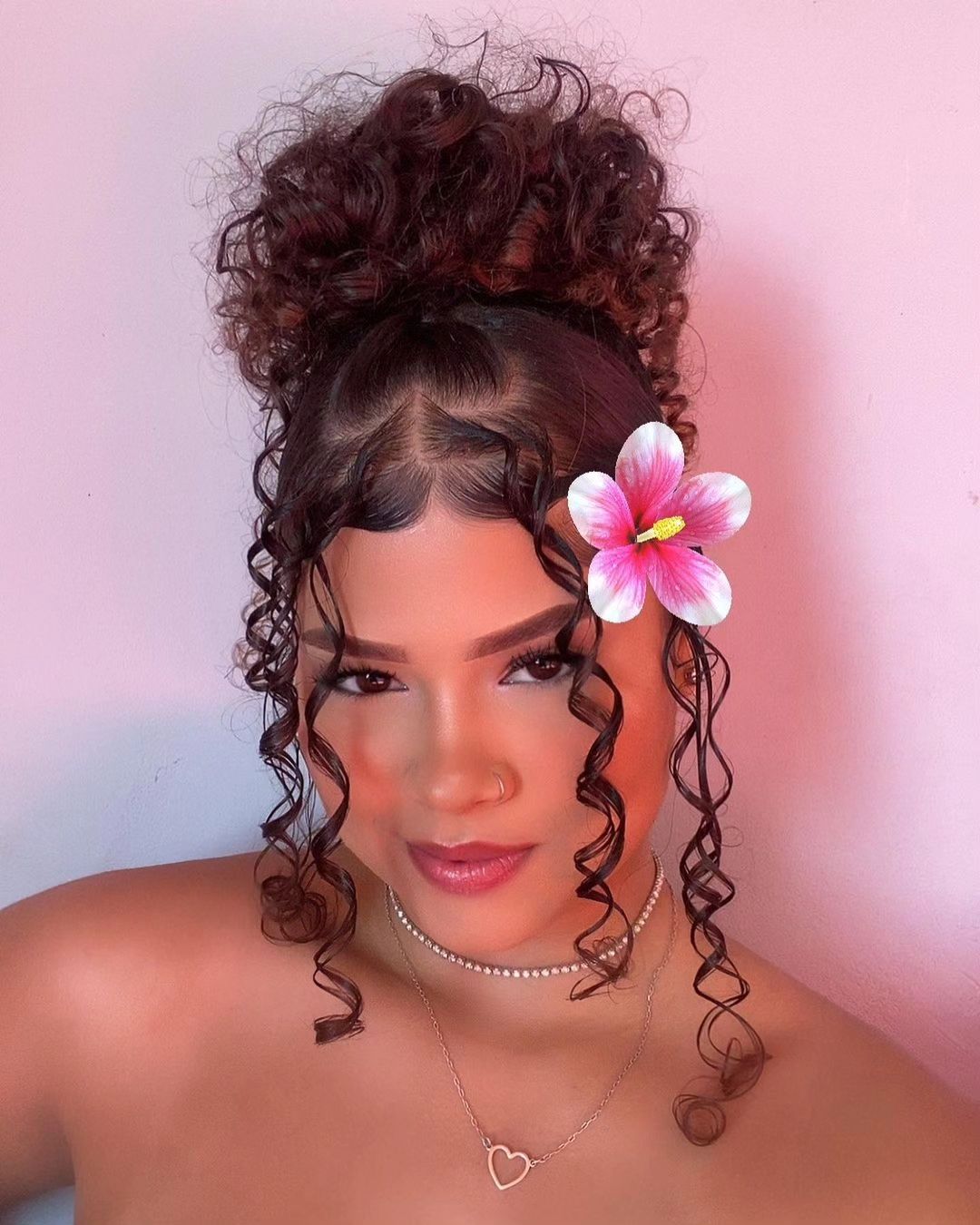 penteado para cabelo cacheado com trança