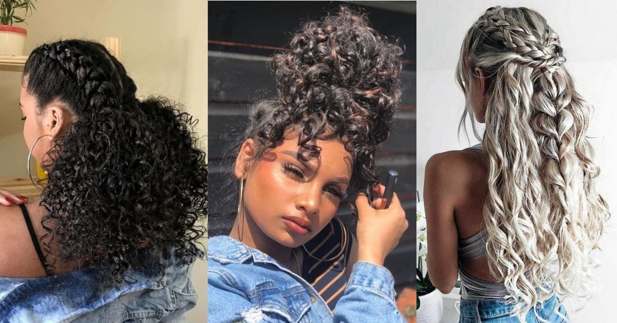 penteado para cabelo cacheado day after