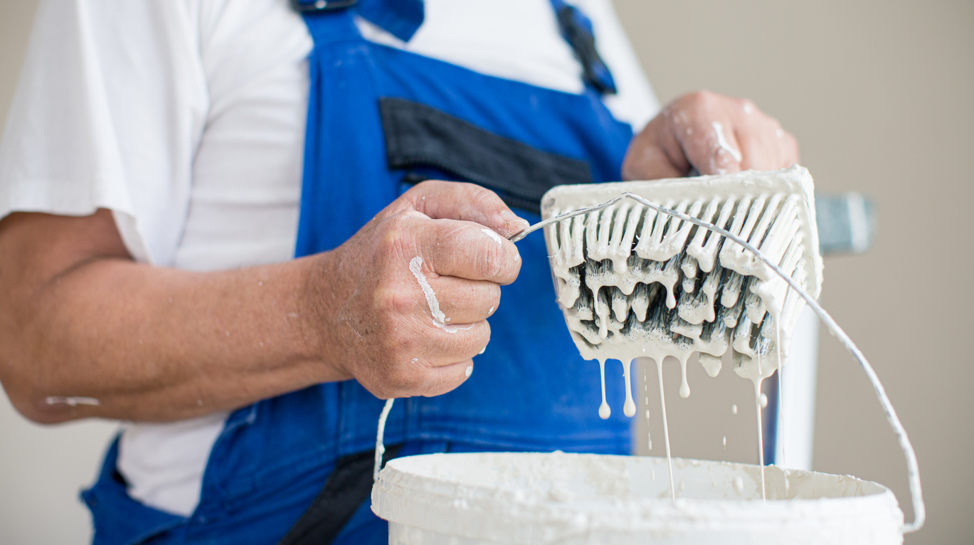 diy tinta de massa corrida